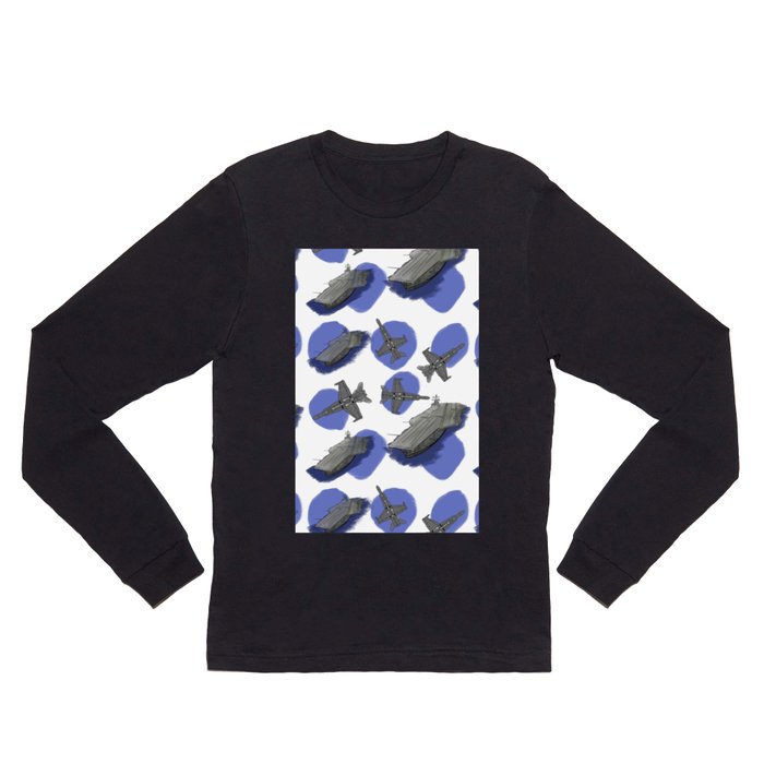 navy sea 2 Long Sleeve T Shirt