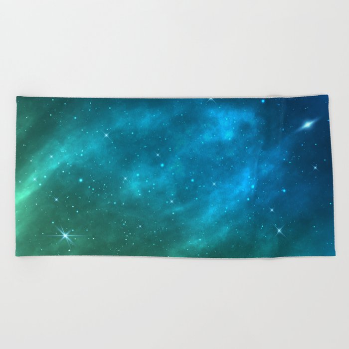 Enchanting Nebula Stardust Sky Beach Towel