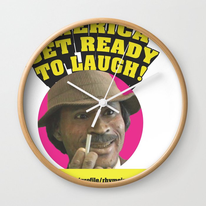 The Rhyme Impersonator Show Art Print Wall Clock