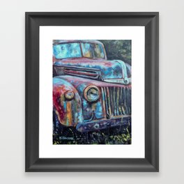 Old Ford Truck Framed Art Print