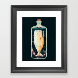 THE GREAT WHALE Framed Art Print