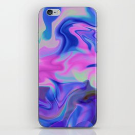 Dripping liquid abstract painting iPhone Skin