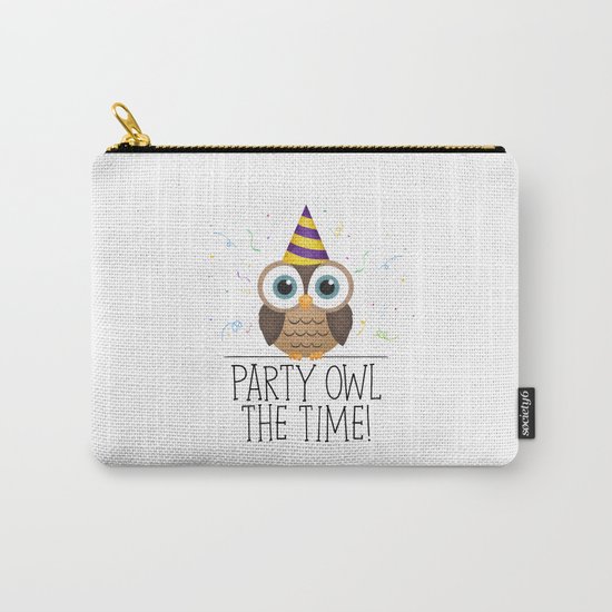 Party Owl The Time Carry-All Pouch