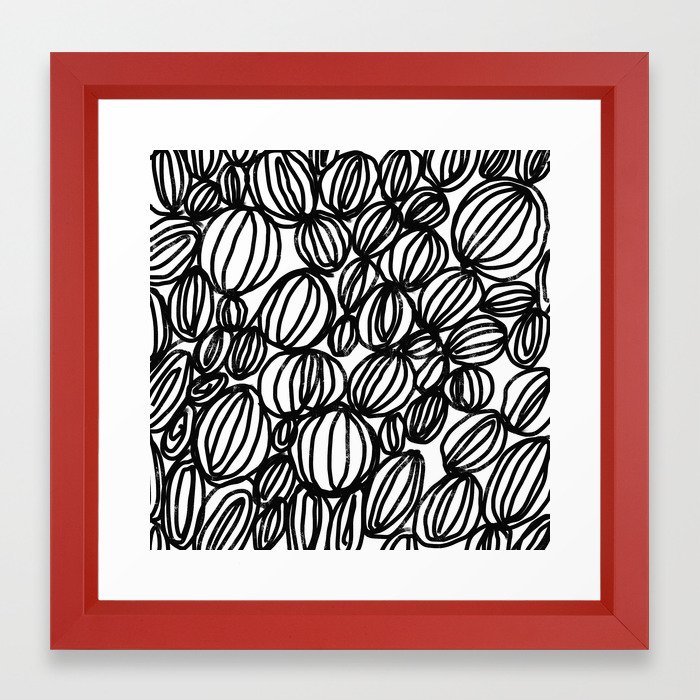 Loop Black And White Minimalist Abstract Painting Mark Making Art