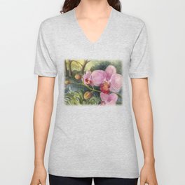 Orchid Beauty V Neck T Shirt