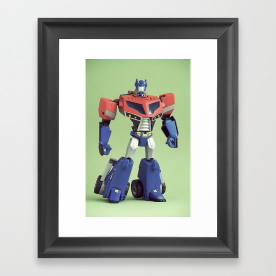 Optimus Prime (Animated) Framed Art Print