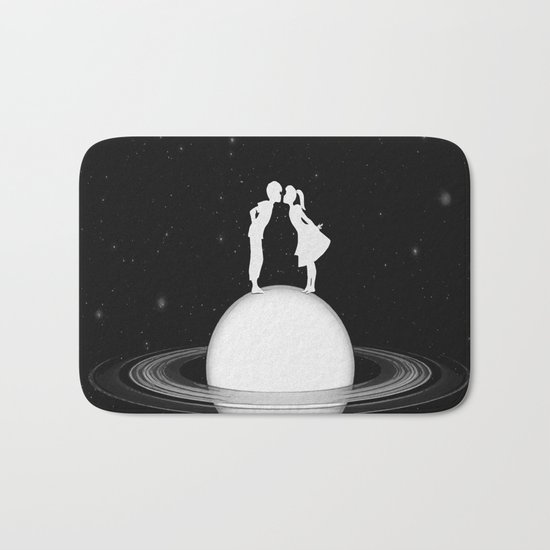 Love on Saturn Bath Mat