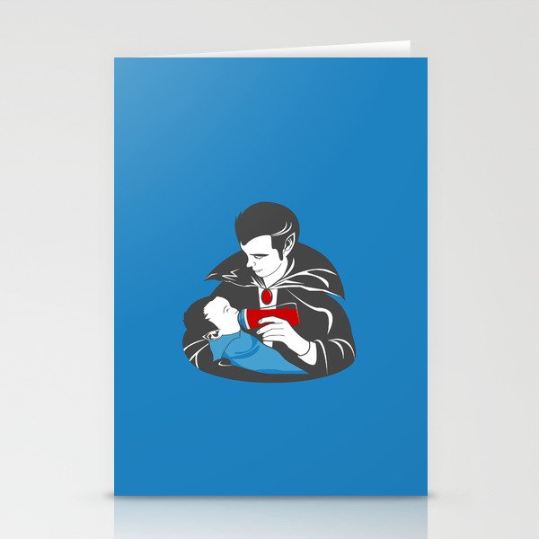 The Curious Case of a Baby Vampire Stationery Cards