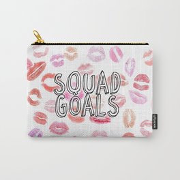 Squad Goals Lipstick Print Carry-All Pouch