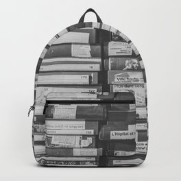 VHS Retro (Black and White) Backpack | Stacks, Black and White, Moviestacks, Oldschool, Classic, Movies, Antique, Retrovhs, Retromovie, Old 