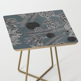 blue exotic pattern Side Table