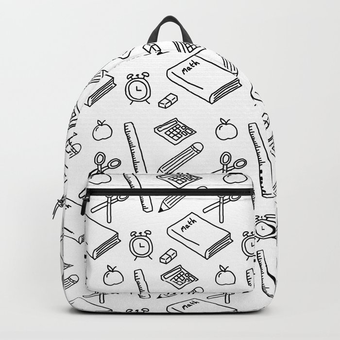 White online stuff backpack