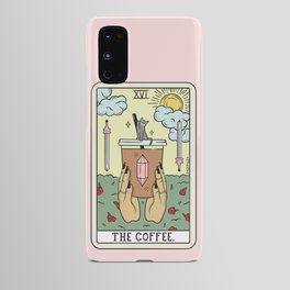 COFFEE READING UPDATED (LIGHT) Android Case | Palmreading, Graphicdesign, Curated, Mystical, Sagepizza, Tarot, Witch, Cute, Crystal, Cat 