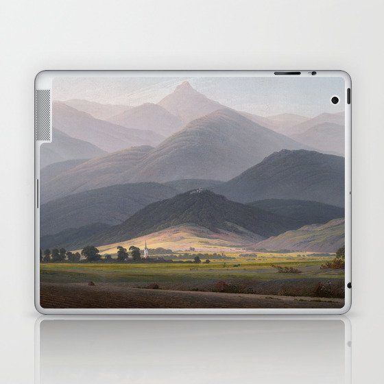 Caspar David Friedrich - View of the Small Sturmhaube from Warmbrunn Laptop & iPad Skin