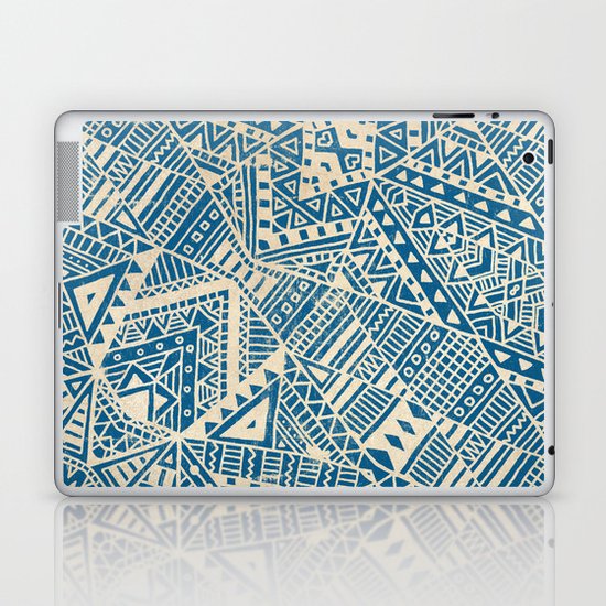 Tribal (blue) Laptop & iPad Skin