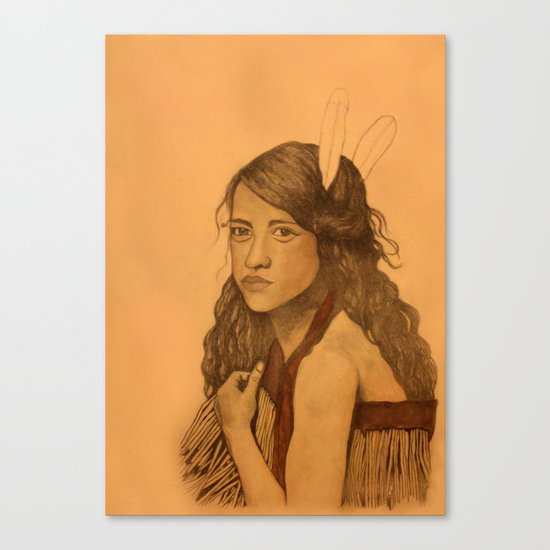 Tribal Girl Canvas Print