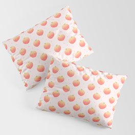 Peach Peaches Pastel Pink Pattern Pillow Sham