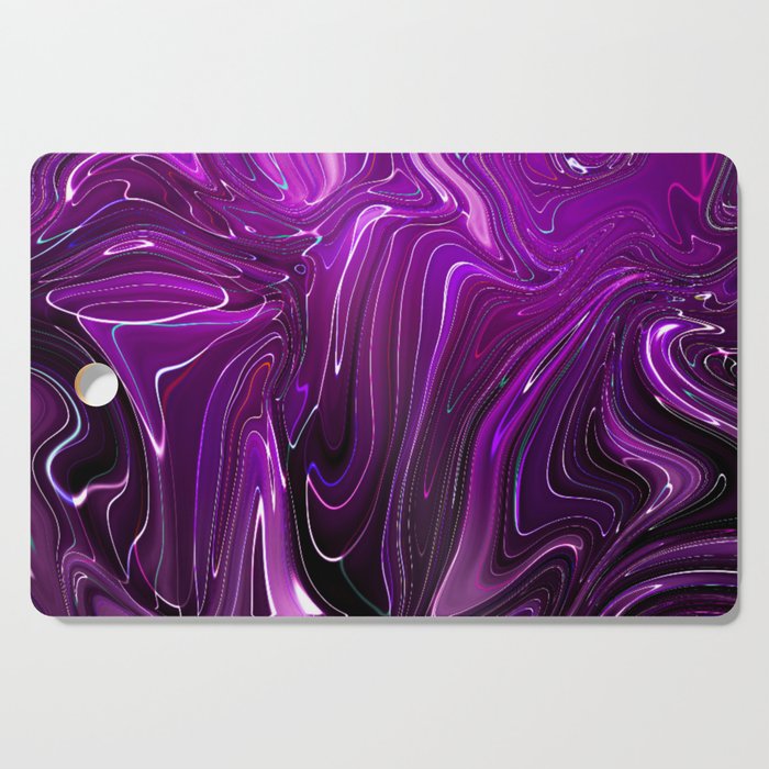 Purple Swirls Cutting Board