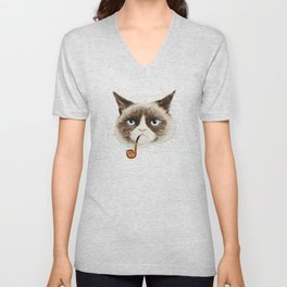 Sailor Cat VI V Neck T Shirt