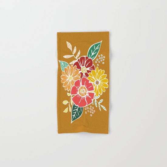 Abstract #369 Flower Power #9 Hand & Bath Towel