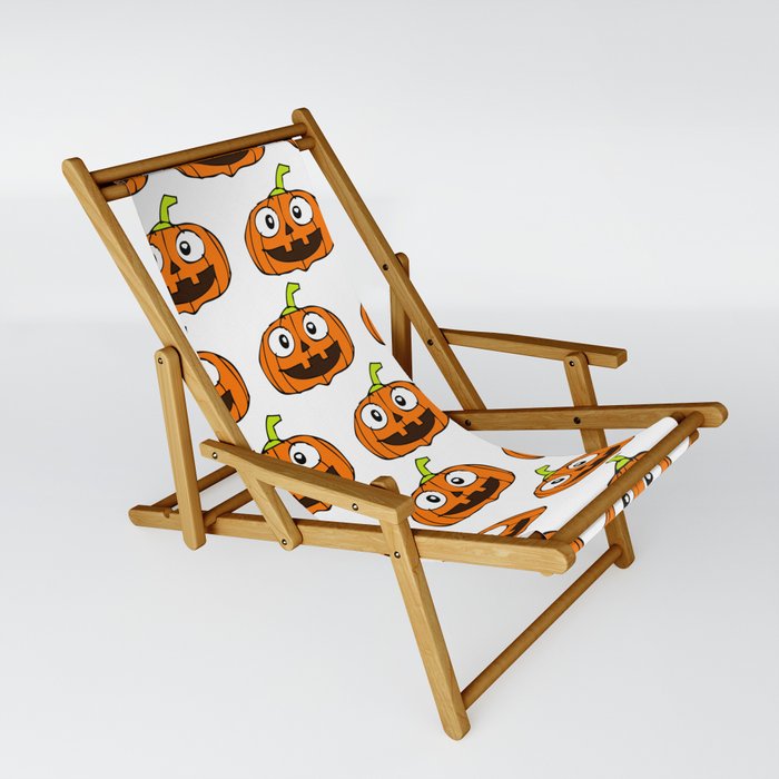 Halloween Pumpkin Background 15 Sling Chair
