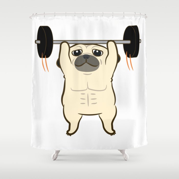Workout Fu Fu Shower Curtain