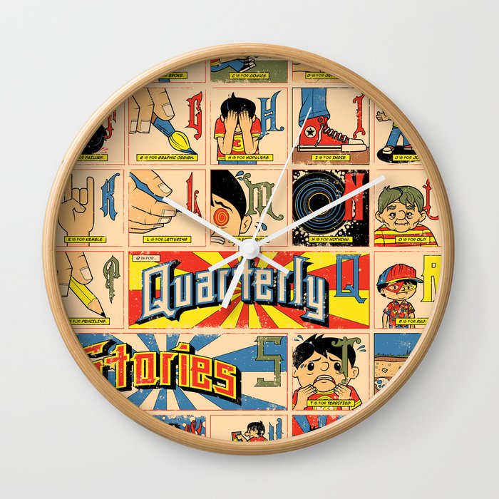 Odd Alphabet Chart Wall Clock by joshuakemble | Society6 Odd Alphabet Chart Wall Clock by joshuakemble | Society6
