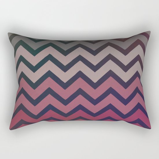 Pink Chevron Rectangular Pillow