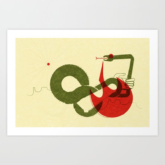 Viper Bite (by Scotty Reifsnyder) Art Print
