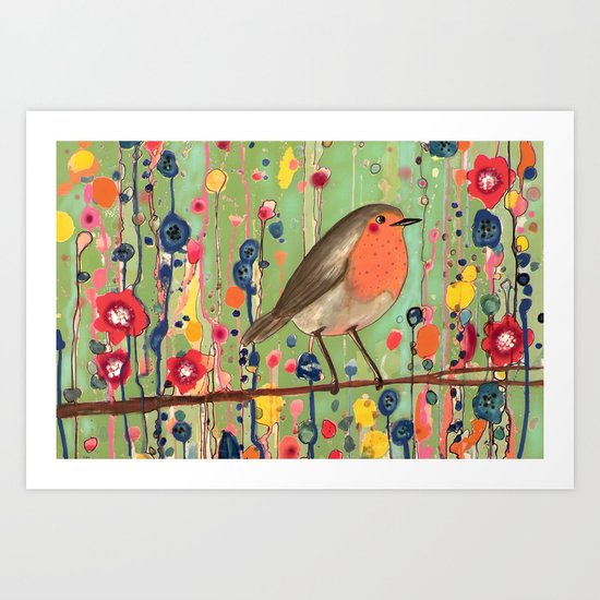 je ne suis pas qu'un oiseau revisited Art Print