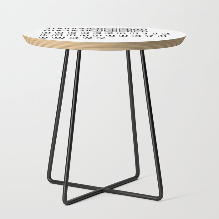 Basic Words Side Table