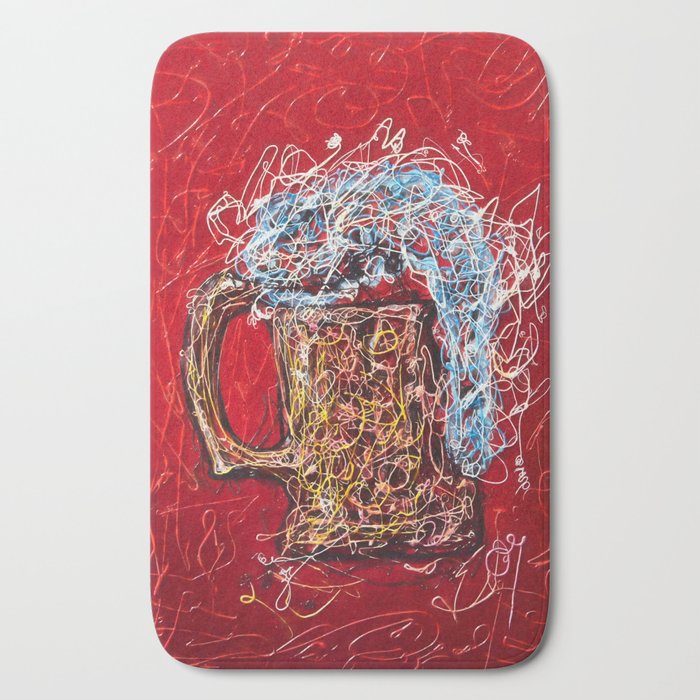 Abstract Beer Inspired By Pollock Society6 Wallart Buyart By