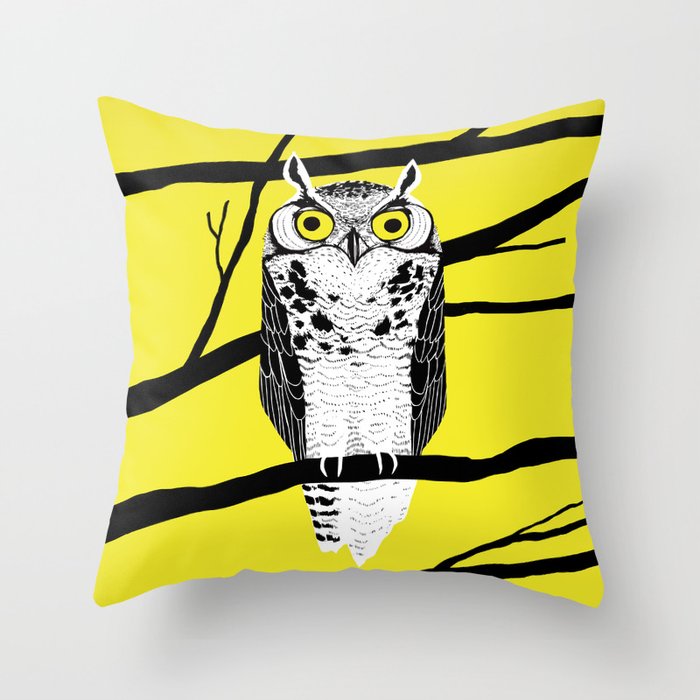 Great Owl Throw Pillow