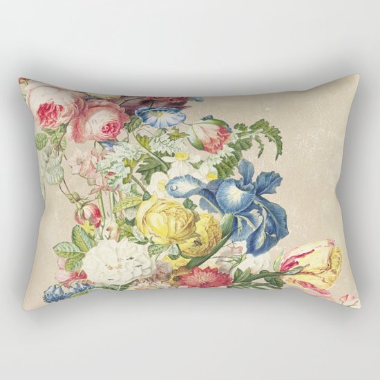 Floral tribute to Louis McNeice (Light) Rectangular Pillow