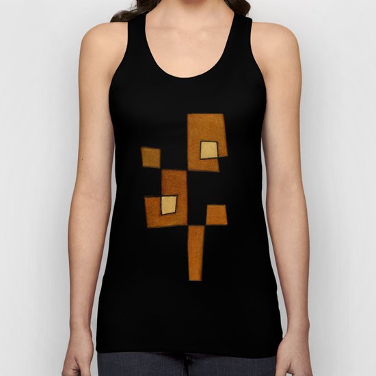 Protoglifo 01 'brown yell' Unisex Tank Top