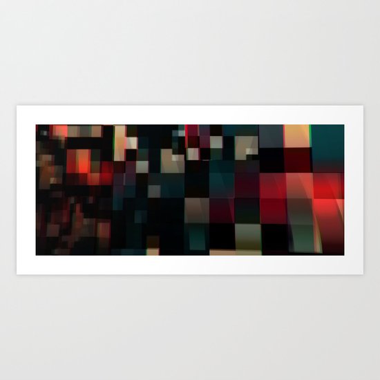 Patchwork V Art Print