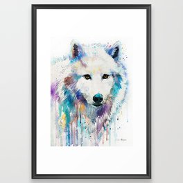 Arctic Wolf Framed Art Print