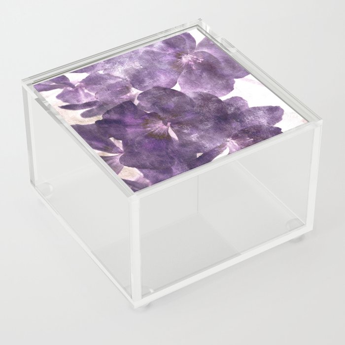 Purple Blossoming Acrylic box - Under $25 cool gift ideas and stocking stuffers