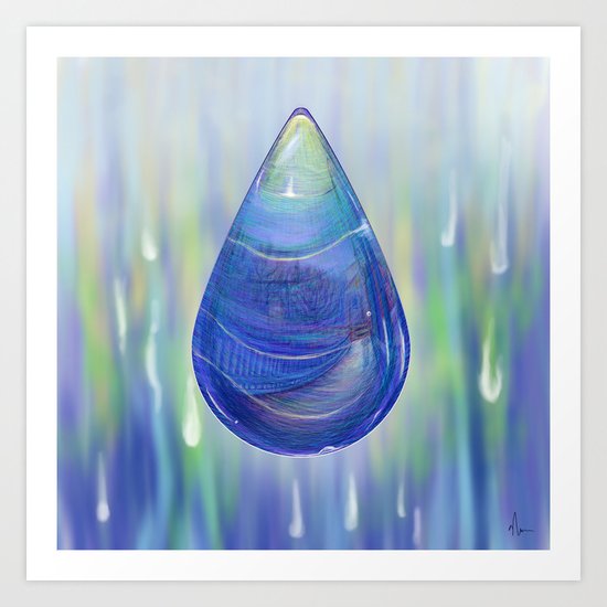 Drip Drop - Painting Art Print