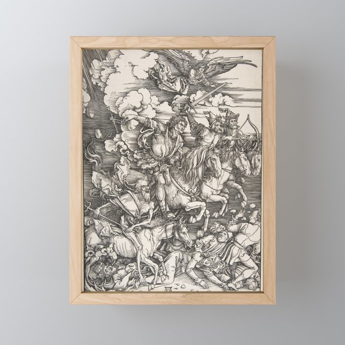 The Four Horsemen, from "The Apocalypse" Framed Mini Art Print