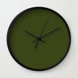Avocado Wall Clock | Color, Boho, Simple, Green, Earth, Jungle, Curated, Graphicdesign, Plain, Earthy 