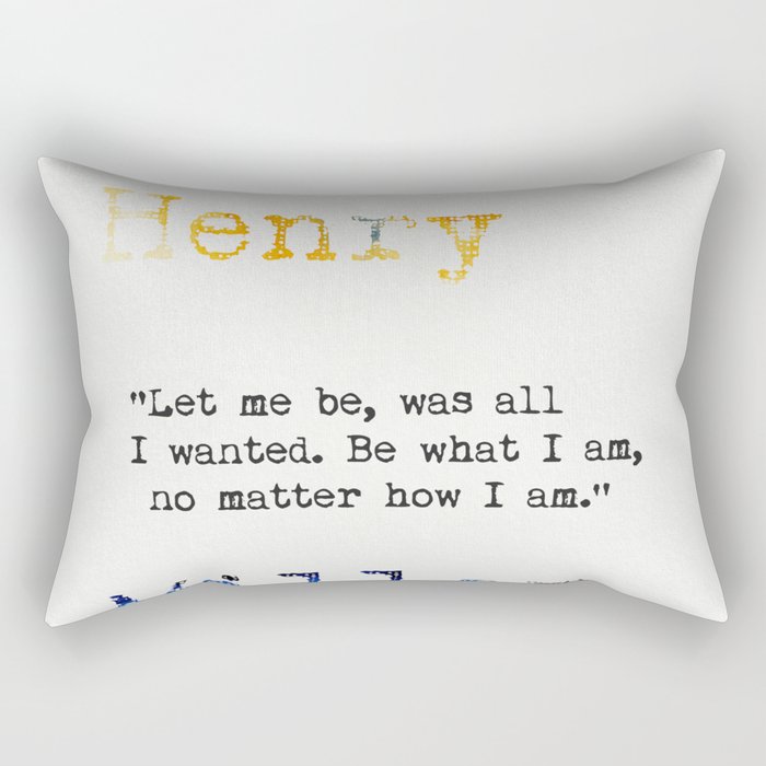 Henry Miller quote Rectangular Pillow
