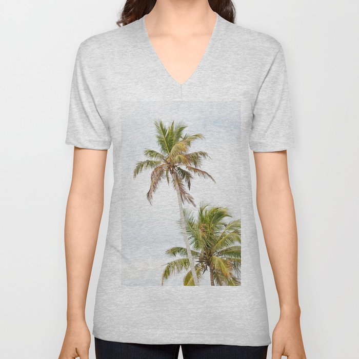 Floridian Palms #1 #tropical #wall #art #society6 V Neck T Shirt