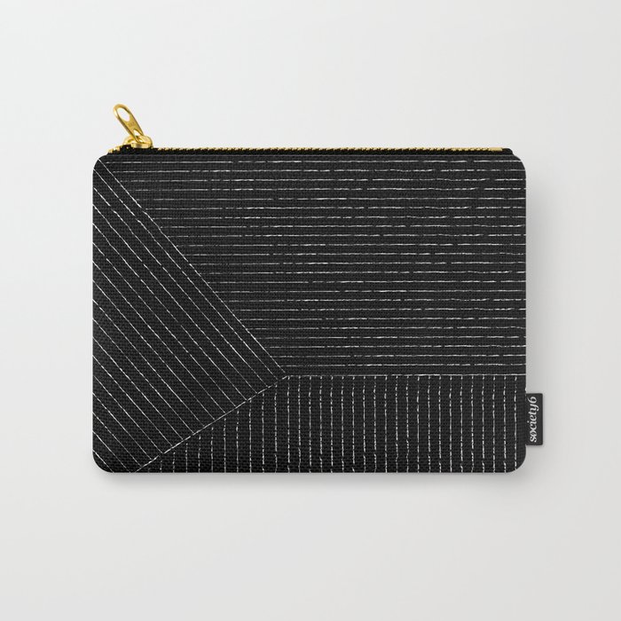 Lines (Black) Carry-All Pouch