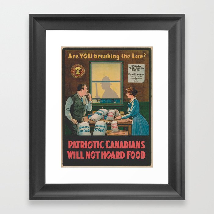 Vintage poster - Food Hoarding Framed Art Print