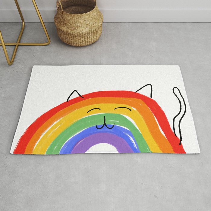 Cat Rainbow Rug