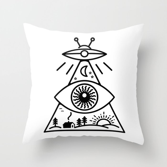 They Watch Us Throw Pillow by 38 Sunsets | Society6