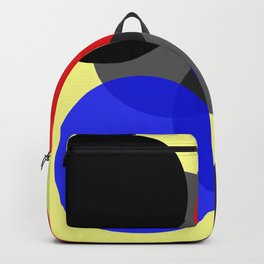 Circle Backpack | Digital, Graphicdesign, Illustration, Severalcolours, Geometric, Geometrical, Circles, Grey, Black, Blue 