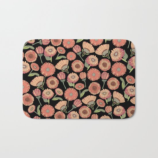 Vintage Florals Bath Mat
