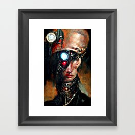 Postcards from the Future - Cyborg Framed Art Print